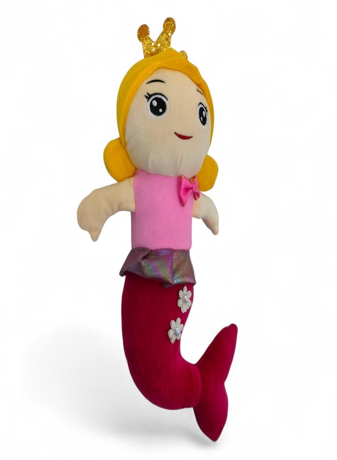 Yey Mermaid Soft Toys for Kids - Stuffed Animal Plush Toy for Kids Girls Birthday Gifts | Mermaid Doll Plushie Toy - Doll 30 Cm Pink Color - Image 3